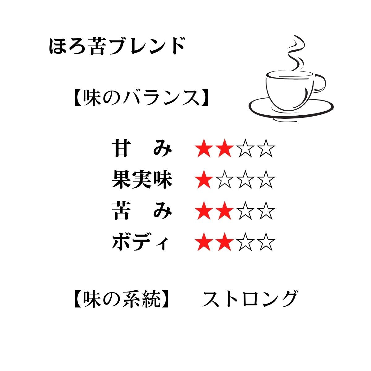 ほろ苦ブレンド Horoniga Blend ★★★★★3