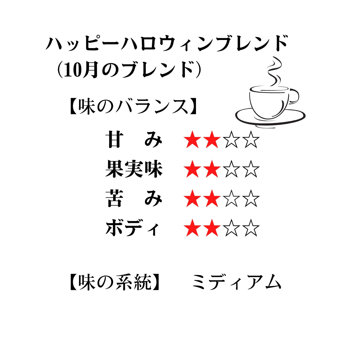 【10月のCOFFEE】ハッピーハロウィンブレンド Happy&Halloween Blend